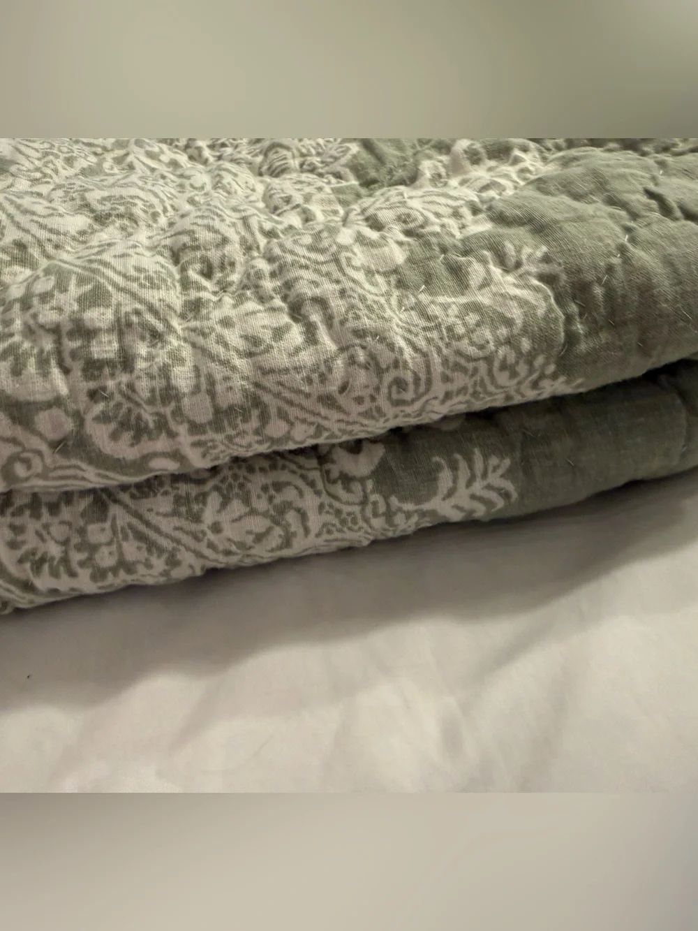 Kravet Heirloom Damask Reversible Quilted sham standard set of 2